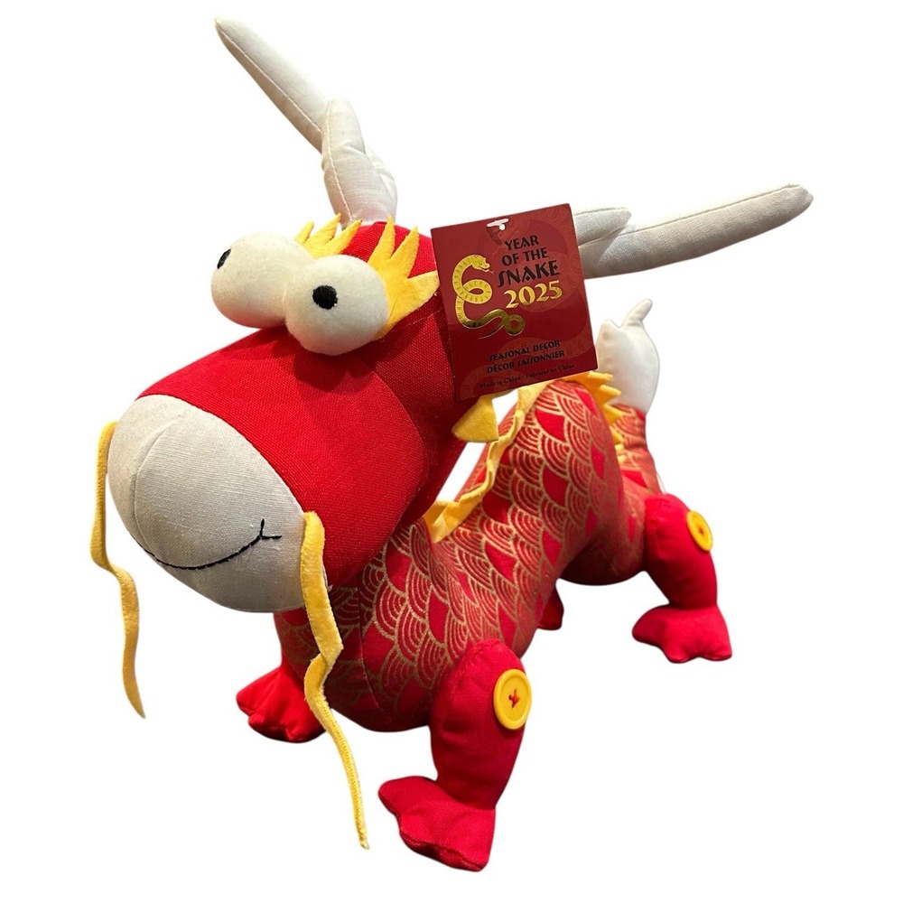 2025 Year of the Snake Plush Dragon Lunar New Year Chinese Zodiac Decor‎ READ